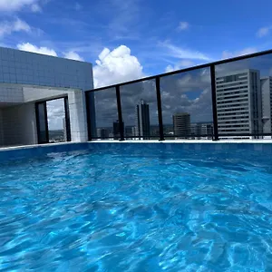 Flat 4 Pessoas Em Boa Viagem Com Piscina, Wifi 500mbps, Localizado A 350 Metros Da , Recife Brasil